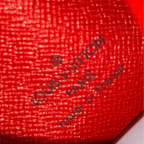 Louis Vuitton Vibrant Red CARD CASE WALLET - Picture 6 of 9